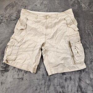 Polo Ralph Lauren Shorts Mens 36 Beige Paratrooper Utility Cargo Vintage 80s